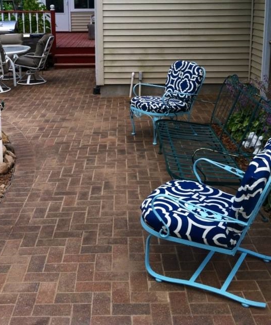 Herringbone Brick Patio