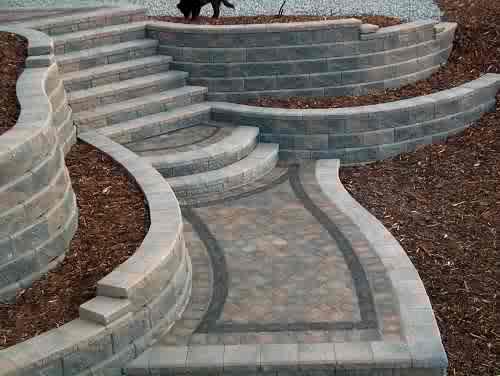 Retaining Wall and Staircase