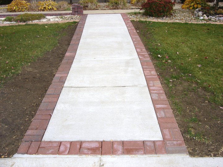 Brick-Lined Sidewalk