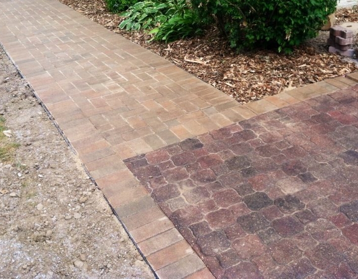 Mixed Brick Walkway